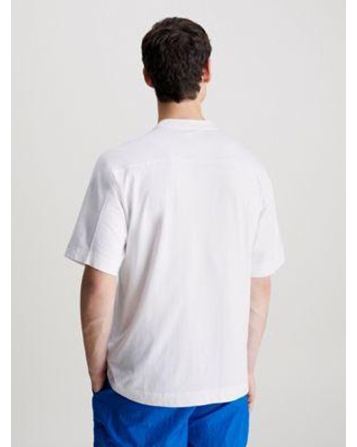 Camiseta deportiva Calvin Klein de hombre de color White