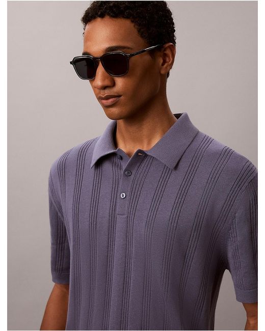 Calvin Klein Green Acetate Modified Rectangle Sunglasses for men