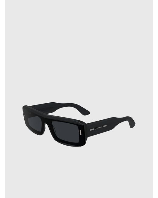 Calvin Klein Black Modified Rectangle Sunglasses Ck24503S