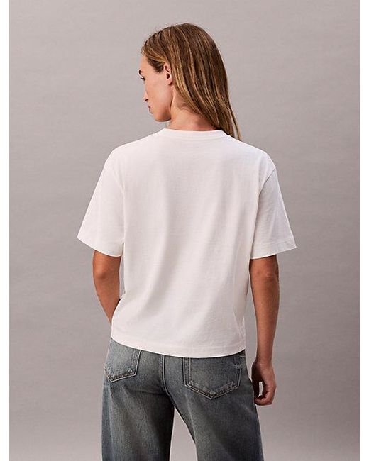 Calvin Klein Multicolor Jeans Cocktail Logo Graphic Boxy T-Shirt