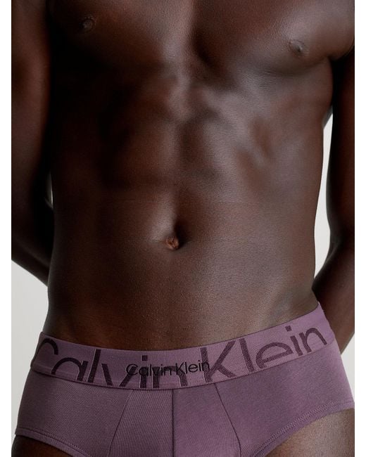 Slip - Embossed Icon Calvin Klein pour homme en coloris Purple