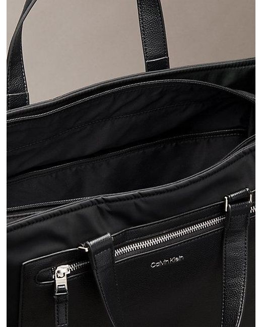 Calvin Klein Gray Laptop Tote Bag for men