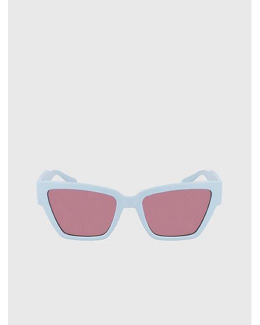 Calvin Klein Purple Jeans Cat Eye Sunglasses Ckj23624S