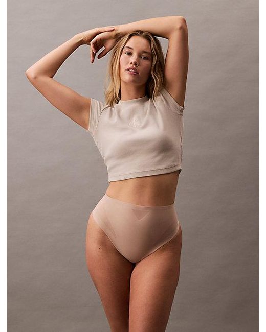 Calvin Klein Brown Vorgeformter Shapewear-String