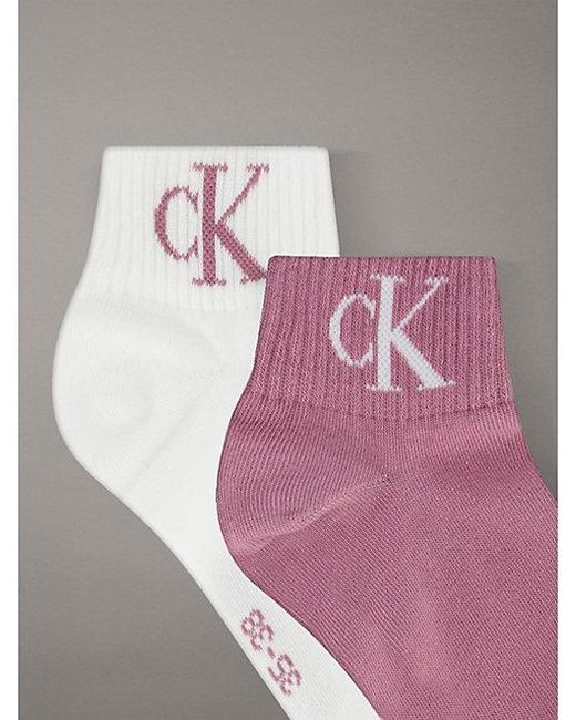 Calvin Klein Gray Jeans 2 Pack Soft Cotton Stretch Ankle Socks