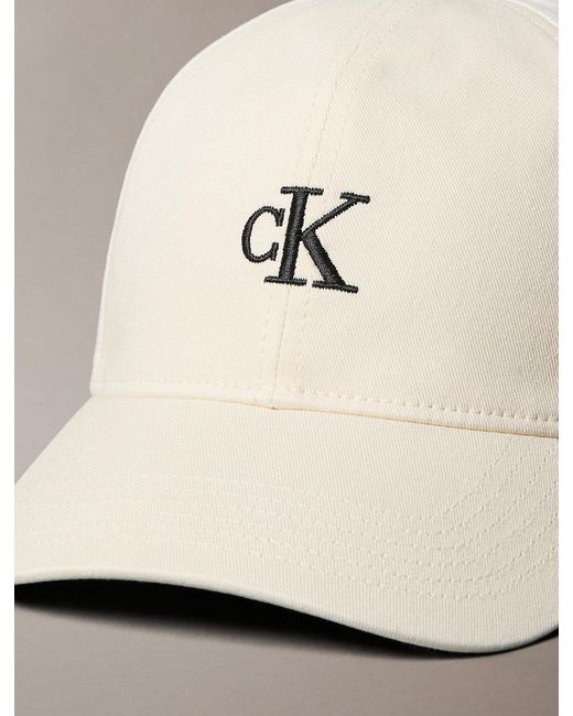 Calvin Klein Natural Twill Logo Cap for men