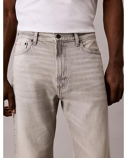 Calvin Klein Gray Jeans Standard Straight Jeans for men