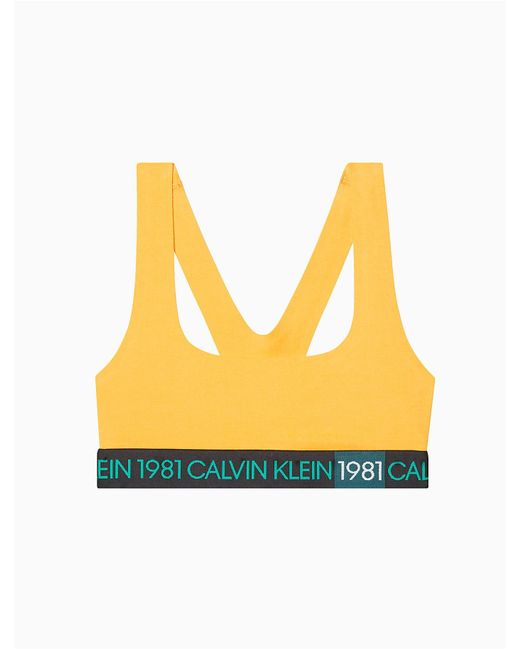 Calvin Klein Yellow Bold 1981 Unlined Bralette