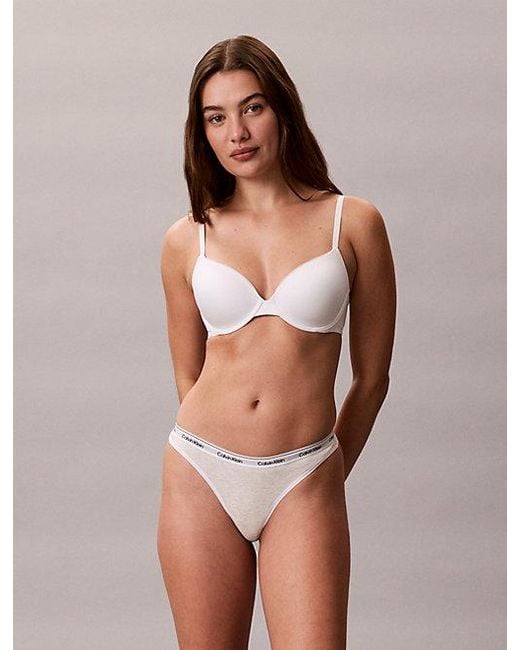 Calvin Klein Pink Thong Icon Logo