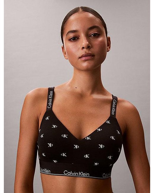 Calvin Klein Multicolor Lightly Lined Bralette Icon Cotton Modal