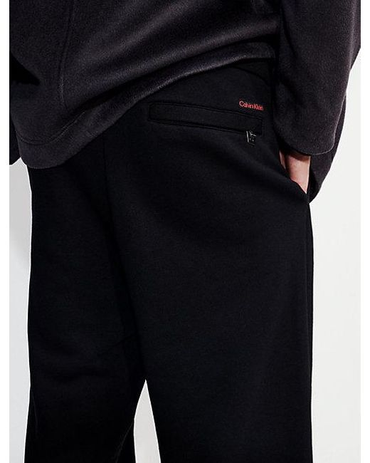 Calvin Klein Lux Badstof Joggingbroek in het Blue voor heren
