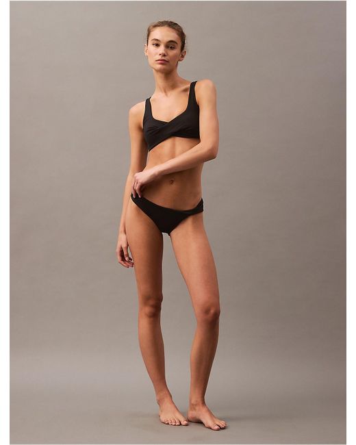 Calvin Klein Black Ck Structured Twist Bikini