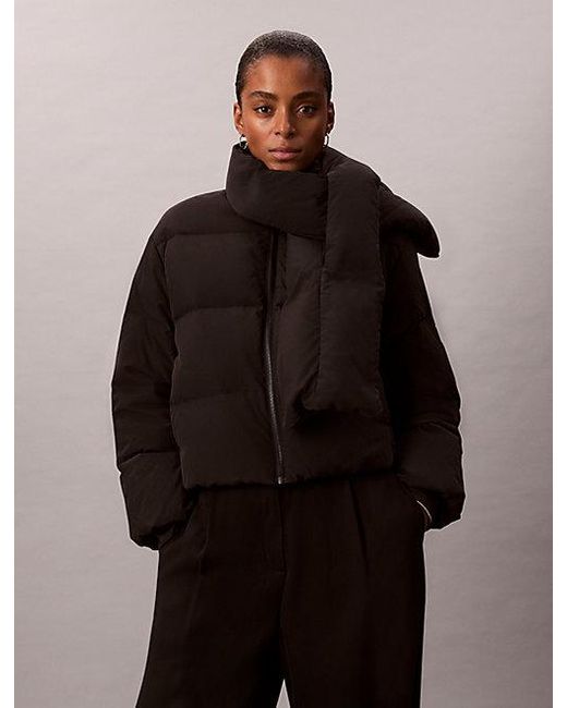 Calvin Klein Black Short Down Puffer Jacket