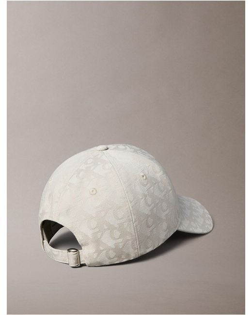 Calvin Klein Natural Allover Monogram Baseball Cap for men