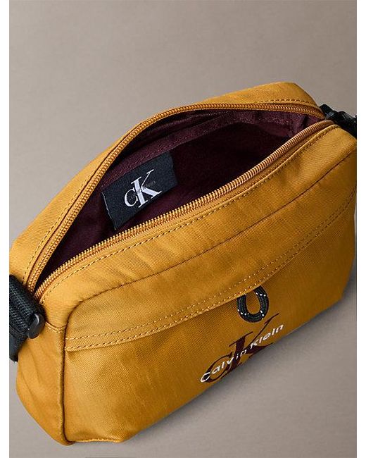 Calvin Klein Metallic Bold Logo Nylon Camera Bag for men