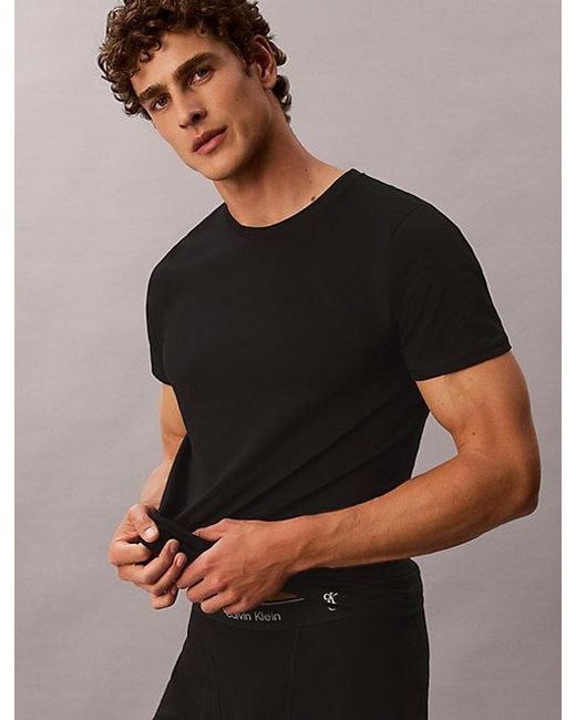 Calvin Klein Brown 5 Pack T-Shirts Cotton Classics for men