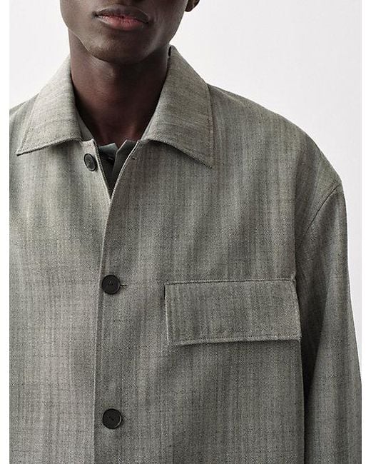 Calvin Klein White Kostas Shirt Jacket for men