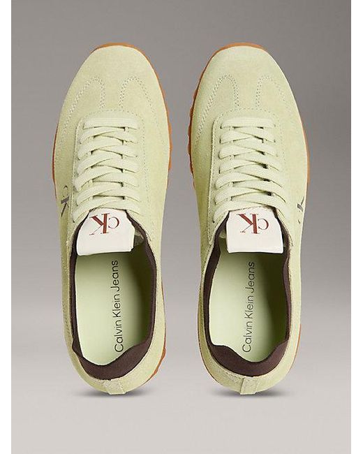 Calvin Klein Metallic Wildleder-Sneakers