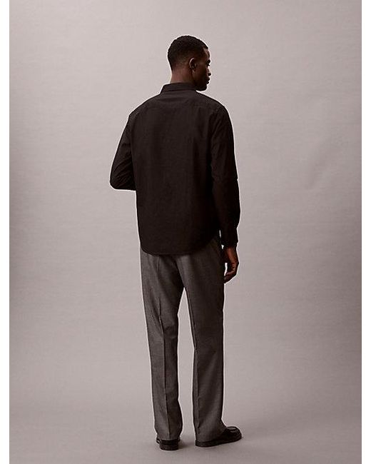 Calvin Klein Brown 90S Straight Viscose Blend Trousers for men