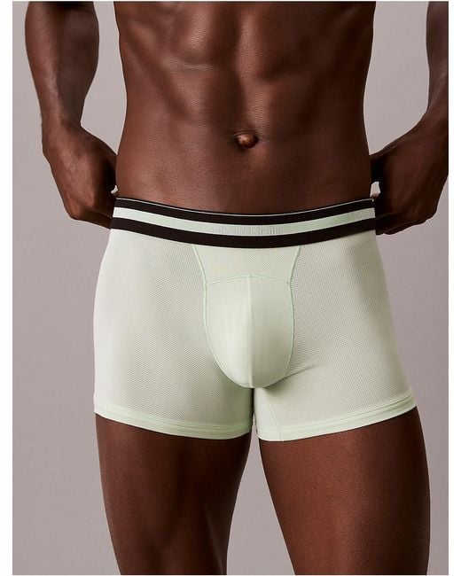 Calvin Klein Multicolor 3 Pack Trunks Icon Active Mesh for men