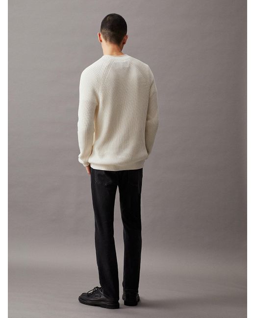 Jean slim Calvin Klein pour homme en coloris Black