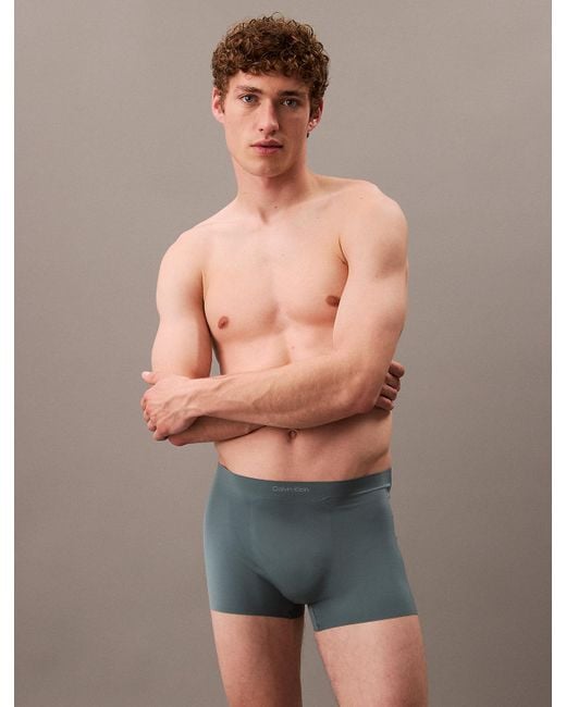 Calvin Klein Gray Low Rise Trunks - Invisibles for men