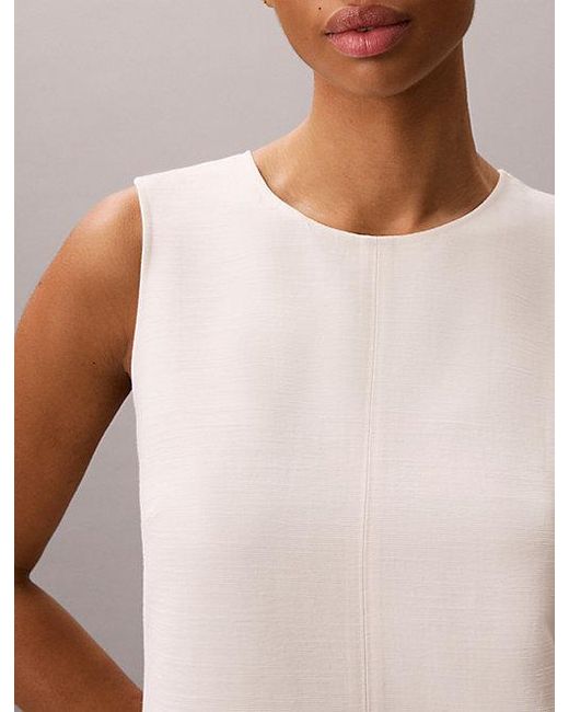 Calvin Klein Natural Textured Sleeveless Top