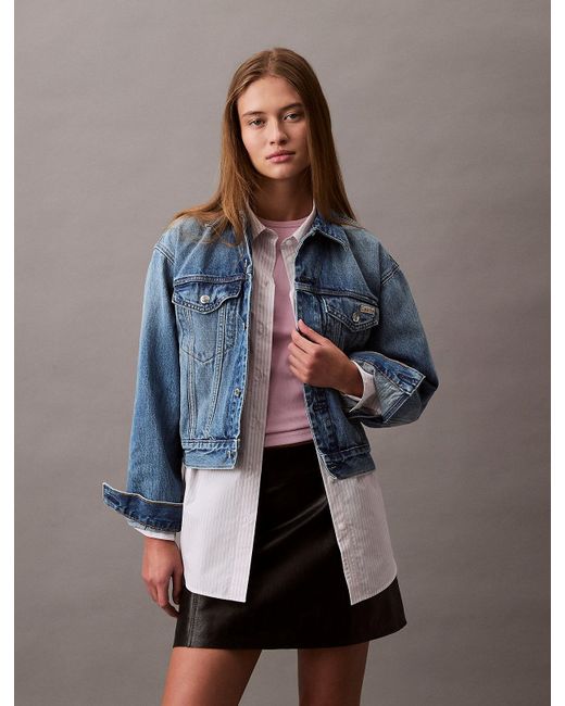Calvin Klein Gray 90's Denim Jacket