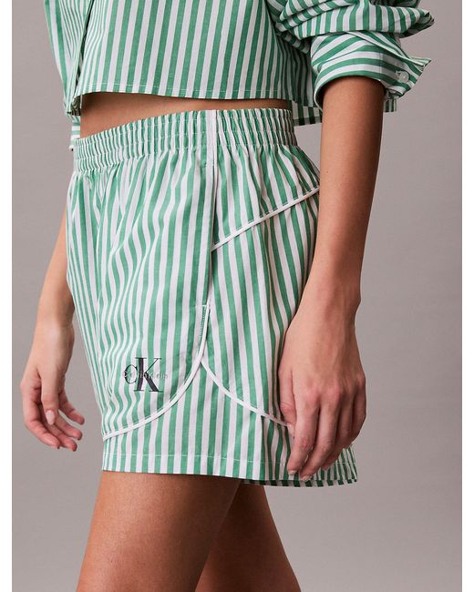 Calvin Klein Green Pyjama Shorts
