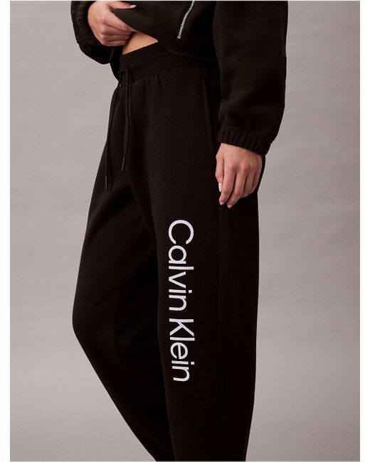 Calvin Klein Black Calvin Klein Fleece Logo Graphic Joggers