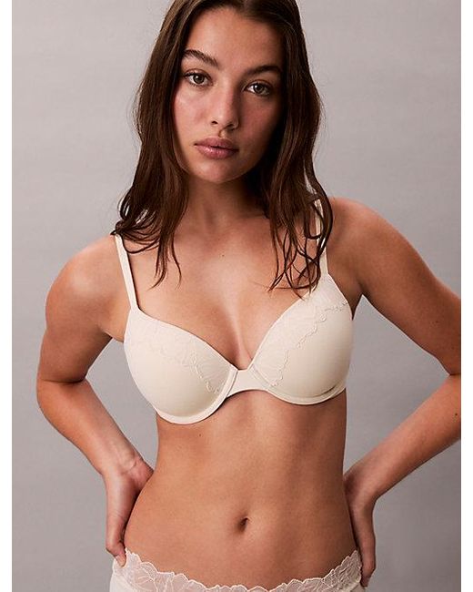 Calvin Klein Licht Gevoerde Volledige Bh in het Brown