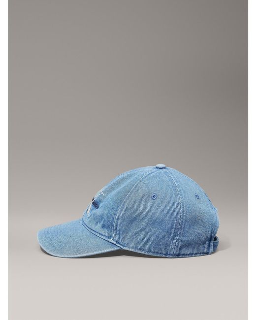 Calvin Klein Blue Denim Logo Cap for men