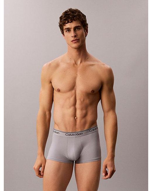 Calvin Klein Red 3 Pack Low Rise Trunks for men