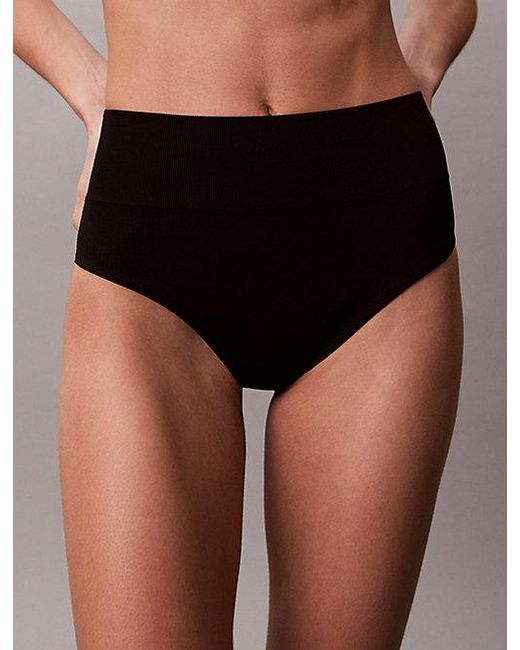 Calvin Klein Black Shapewear Bikini Bottoms Ck Icon