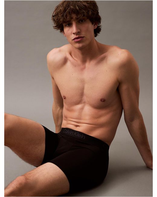 Calvin Klein Black Ultra Soft Modal 3-Pack Boxer Brief for men