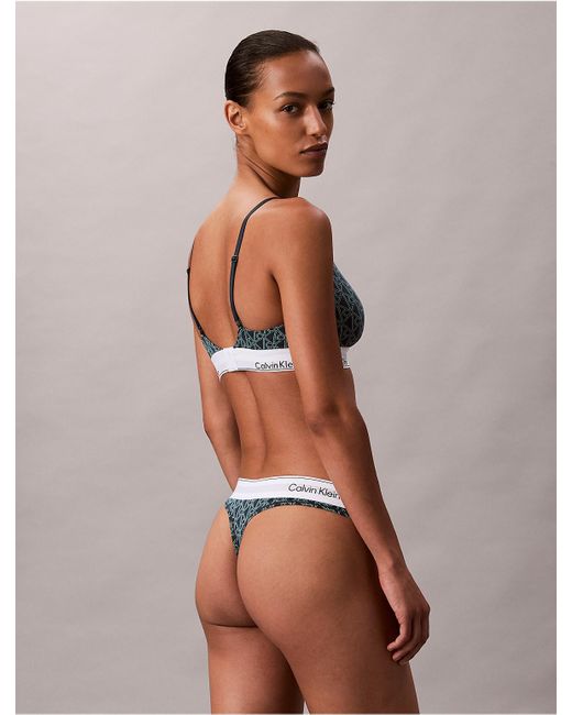 Calvin Klein Brown Icon Cotton Modal Thong