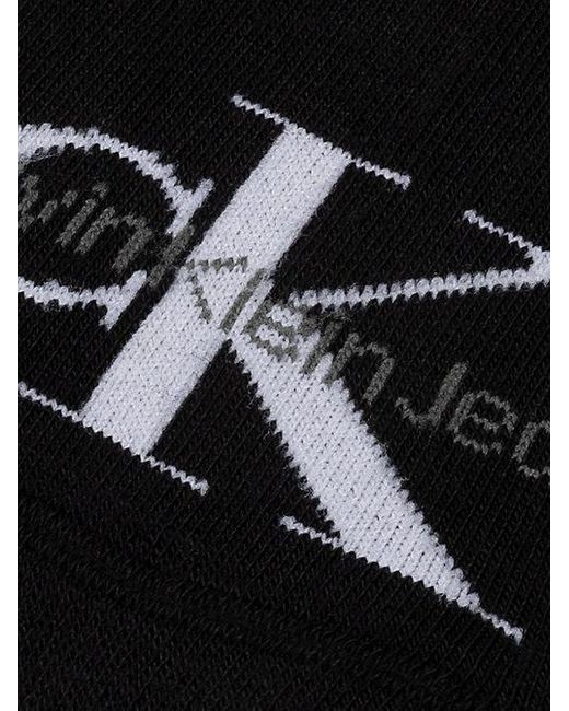 Calvin Klein Black Jeans 2 Pack Soft Cotton Stretch Ankle Socks for men