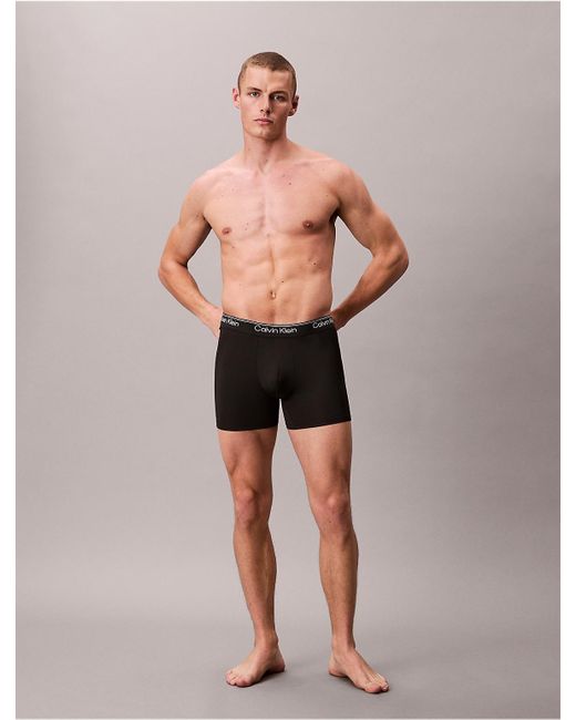 Calvin Klein Black 5 Pack Boxer Briefs for men