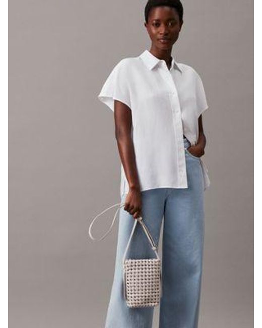 Calvin Klein Gray Mini-RFID-Crossbody Bag