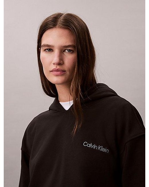 Calvin Klein Black Sport French Terry Hoodie