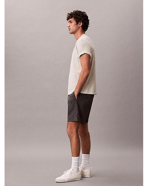 Calvin Klein Gray Jeans Relaxed Logo T-Shirt for men