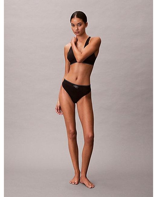 Calvin Klein Multicolor Stretch Thong Graphic Monogram Microfibre