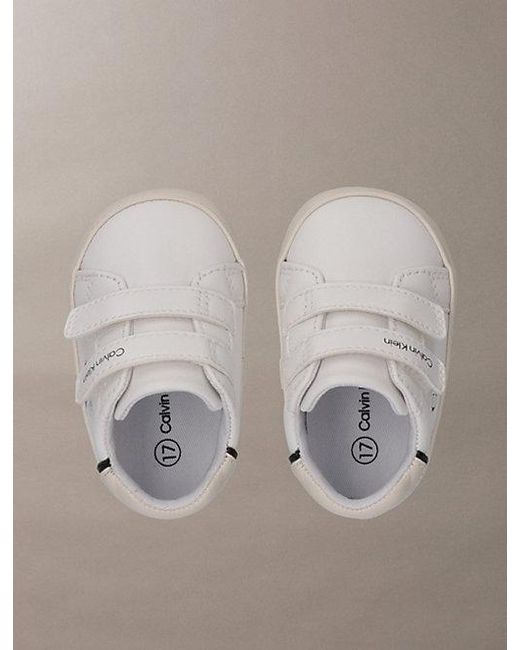 Calvin Klein Brown Jeans Baby Signature Velcro Trainers for men