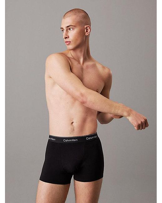 Calvin Klein 3Er-Pack Boxershorts Mit Abnäher Und Relaxter Passform in Black für Herren