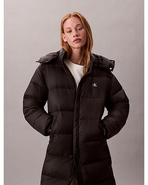 Calvin Klein Natural Jeans Hooded Down Puffer Coat