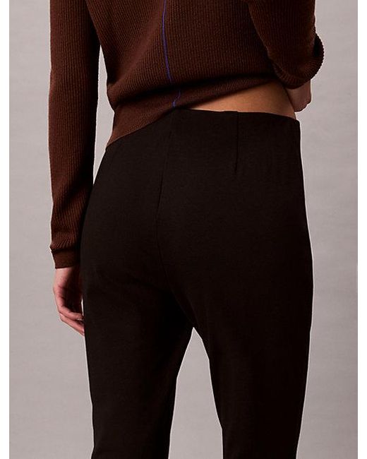 Calvin Klein Broek Met Uitlopende Panden in het Brown