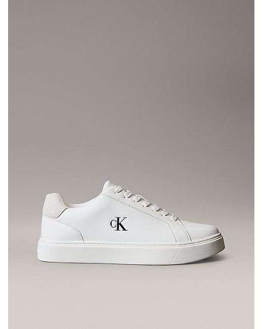 Calvin Klein Sneakers Van Glad Leer Met Flexibele Zool in het Metallic voor heren