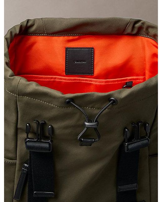 Calvin Klein Gray Canvas Backpack for men
