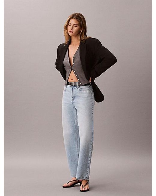 Calvin Klein Gray Jeans Relaxed Barrel Jeans