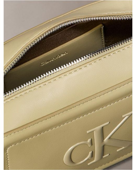 Calvin Klein Multicolor Embossed Monogram Logo Camera Bag